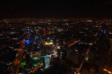 Shanghai van bovenaf